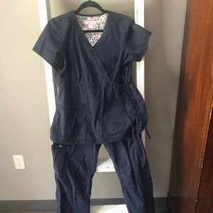 Koi Navy Blue Scrubs Medium